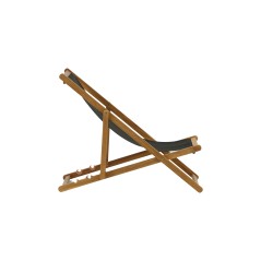 Peachy - Beach Chair- Nature / Black - Acacia -