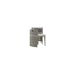 Savanna - Caféset- Grey - Wicker -