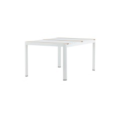 Togo - Dining Table- White / Teak - Allu / Teak - 150*100