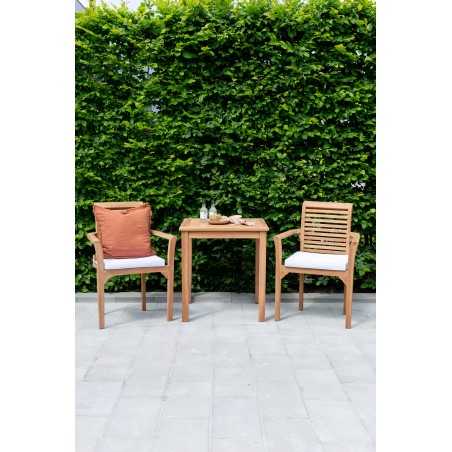 Kenia - ruokapöytä - Luonnollinen - Teak - 70cm