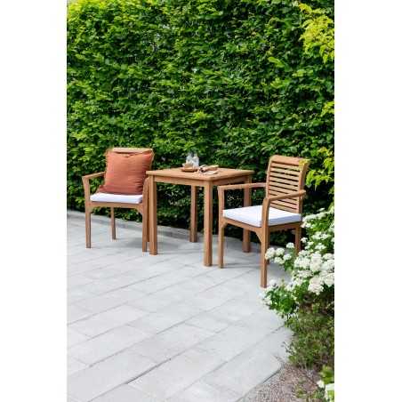 Kenya - Matbord - Natural - Teak - 70 * 70cm