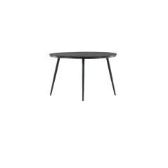 Break - Dining Table Round- Black / Black - Alu / Aintwood - 120ø