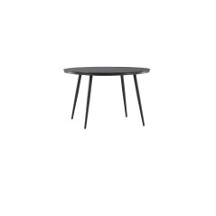 Break - Dining Table Round- Black / Black - Alu / Aintwood - 120ø