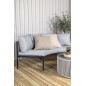 Virya - Halfmoon sofa- Sort / Grå - Reb -