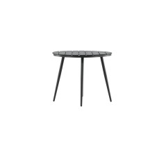 Break - Dining Table Round- Black / Black - Alu / Aintwood - 90ø