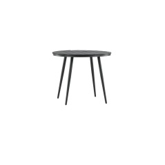 Break - Dining Table Round- Black / Black - Alu / Aintwood - 90ø