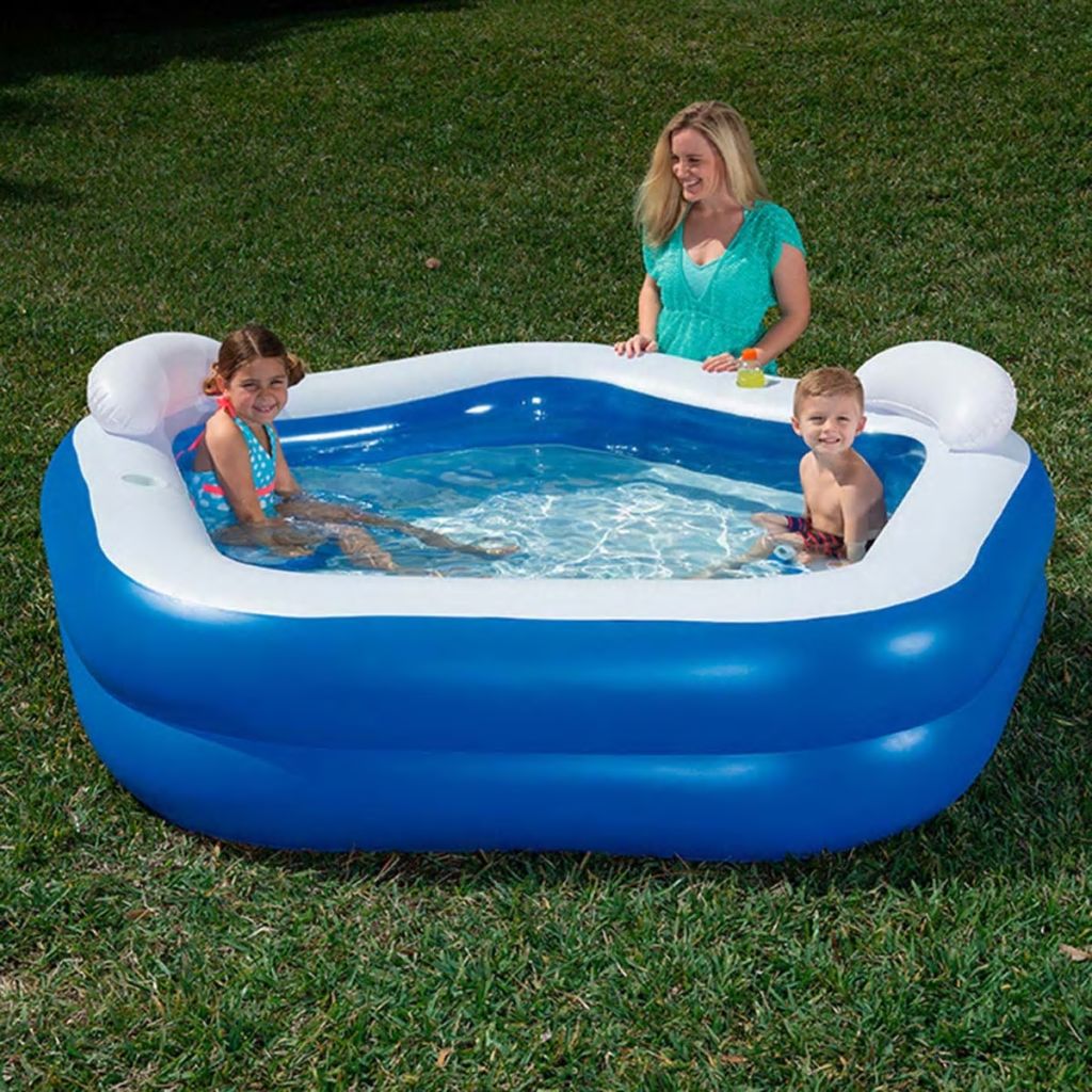 Bestway Barnlekpool blå 213 x 207 x 69 cm 54153