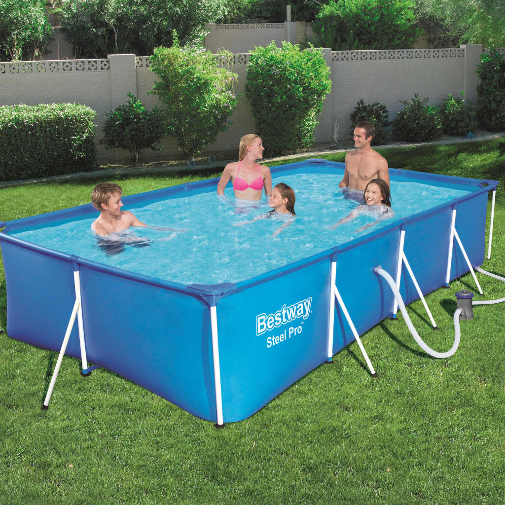 Bestway Pool Steel Pro rektangulär 400x211x81 cm 56424