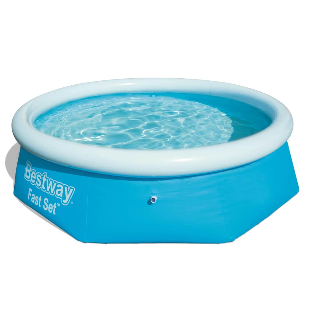 Bestway Pool uppblåsbar Fast Set rund 244x66 cm 57265