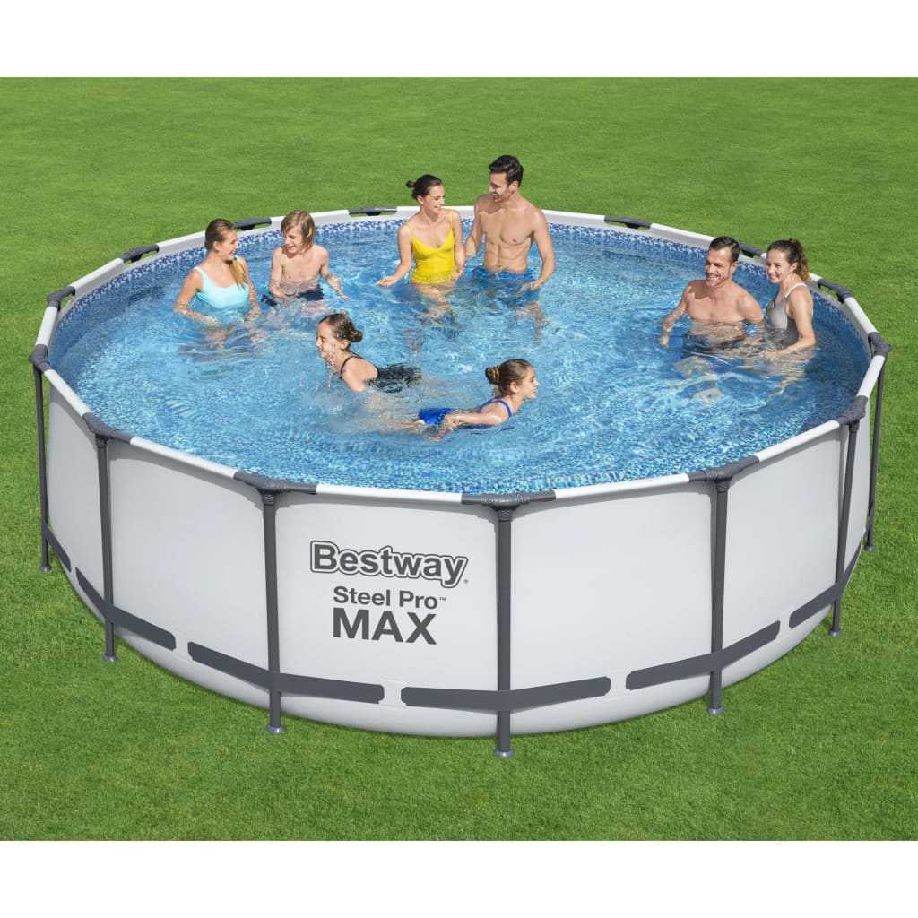 Bestway Pool Steel Pro MAX med tillbehör rund 457x122 cm