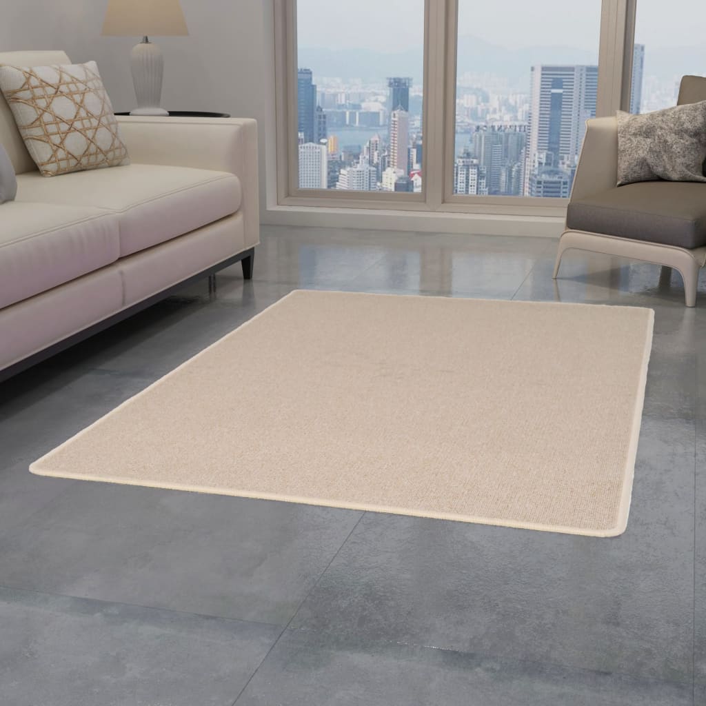 vidaXL Tuftad matta 80x150 cm beige