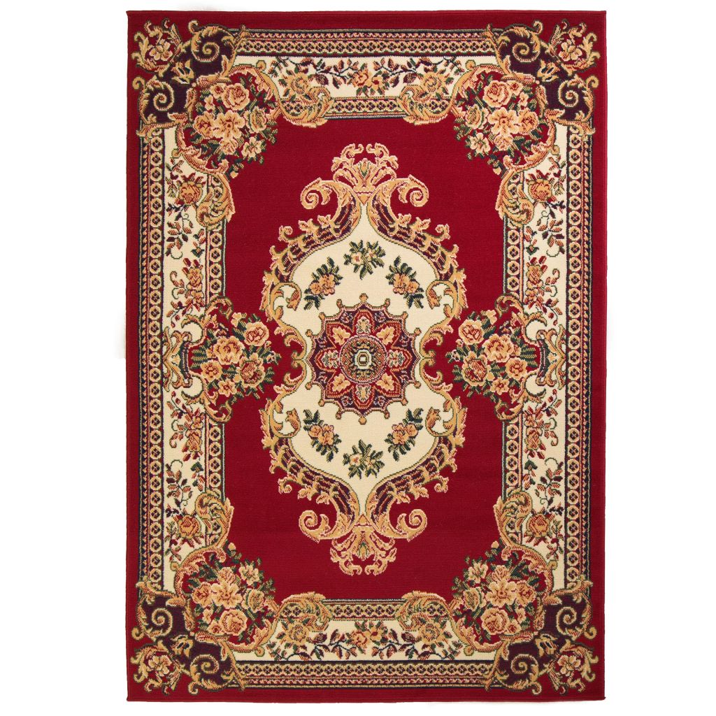 vidaXL Orientalisk matta 80x150 cm röd/beige