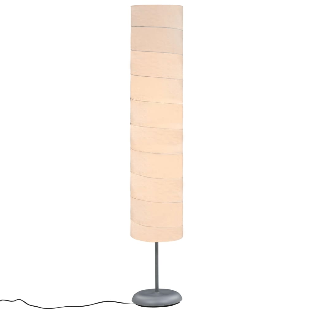 vidaXL Golvlampa med stativ 121 cm vit E27