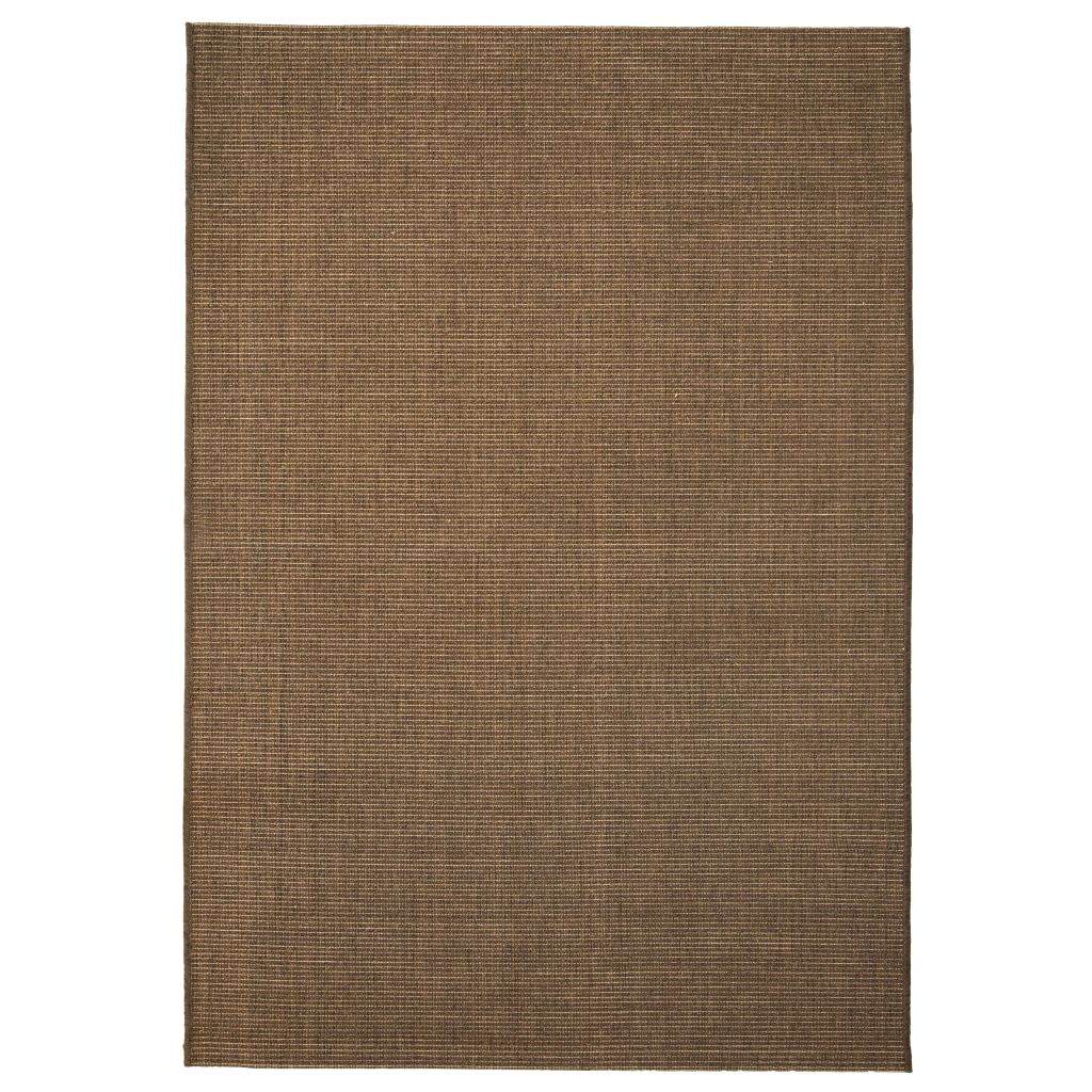 vidaXL Matta sisallook inomhus/utomhus brun 80x150 cm