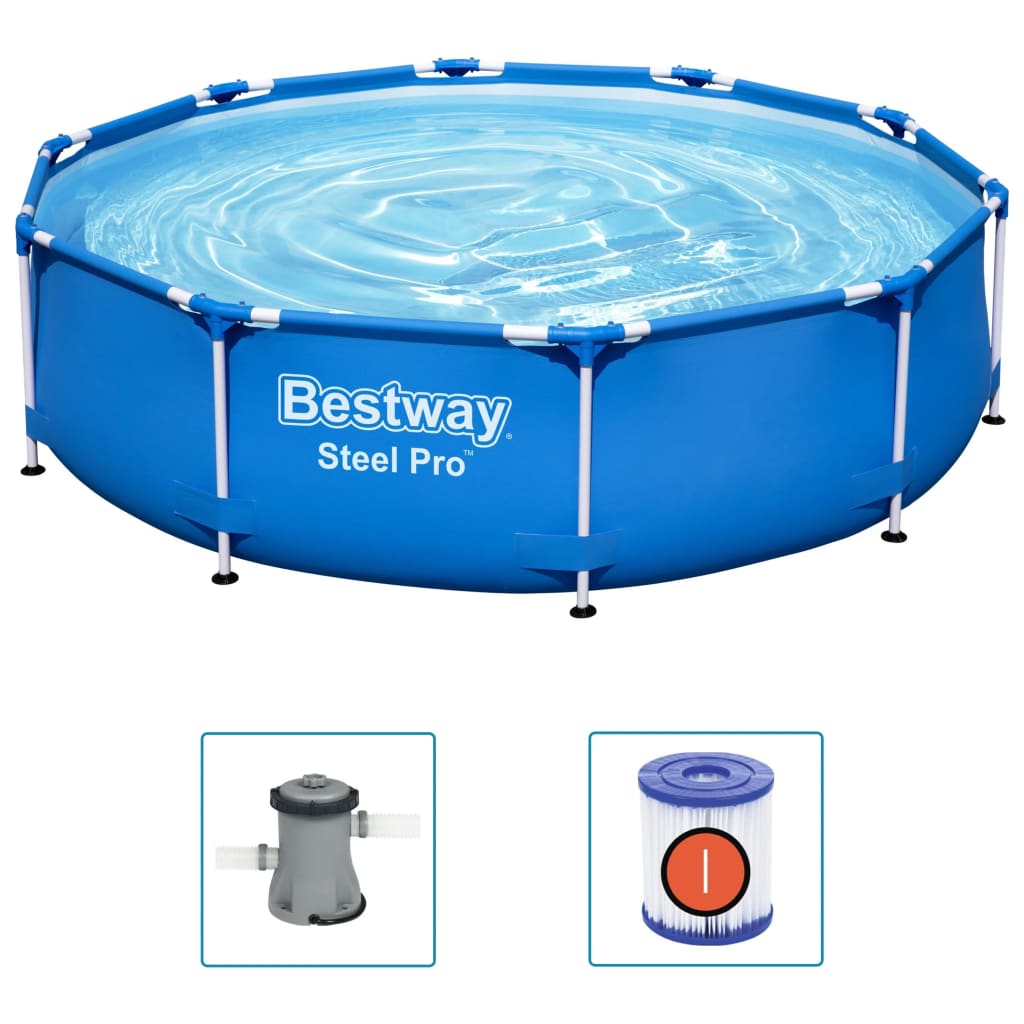 Bestway Pool med stålram Steel Pro 305x76 cm