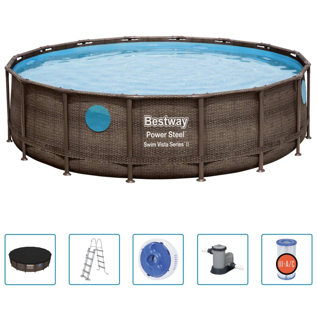 Bestway Poolset Power Steel 488x122 cm