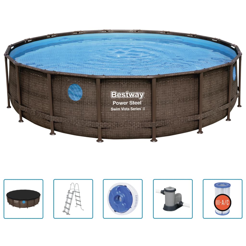 Bestway Poolset Power Steel 549x122 cm