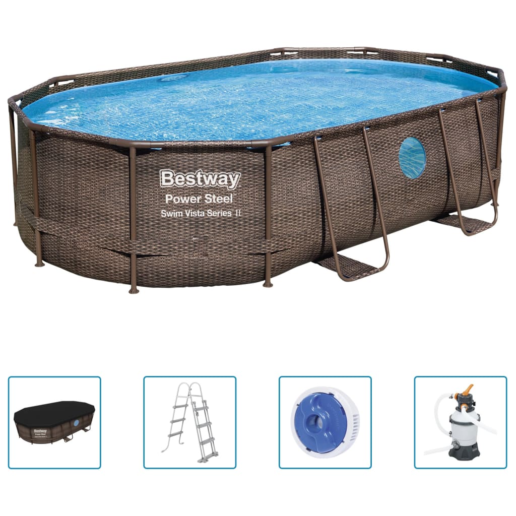 Bestway Poolset Power Steel 488x305x107 cm