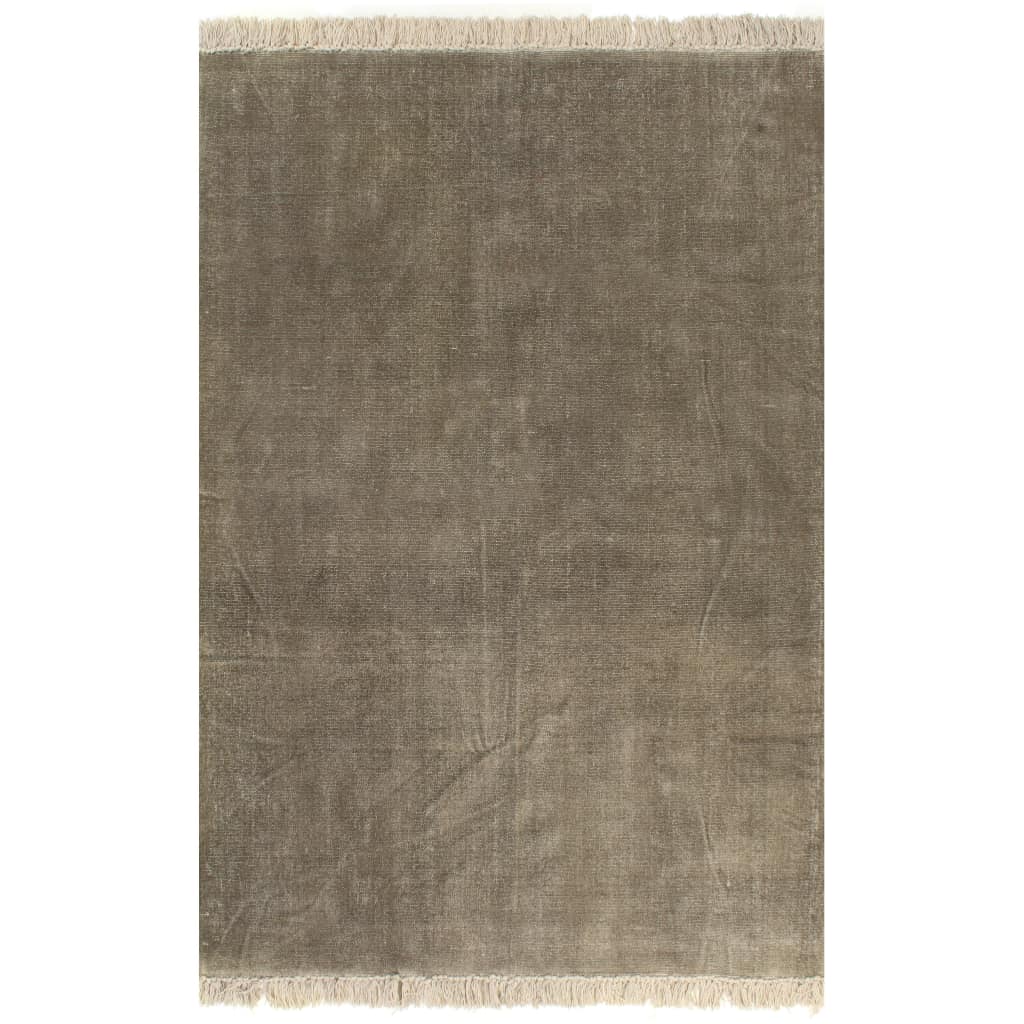 vidaXL Kelimmatta bomull 120x180 cm taupe