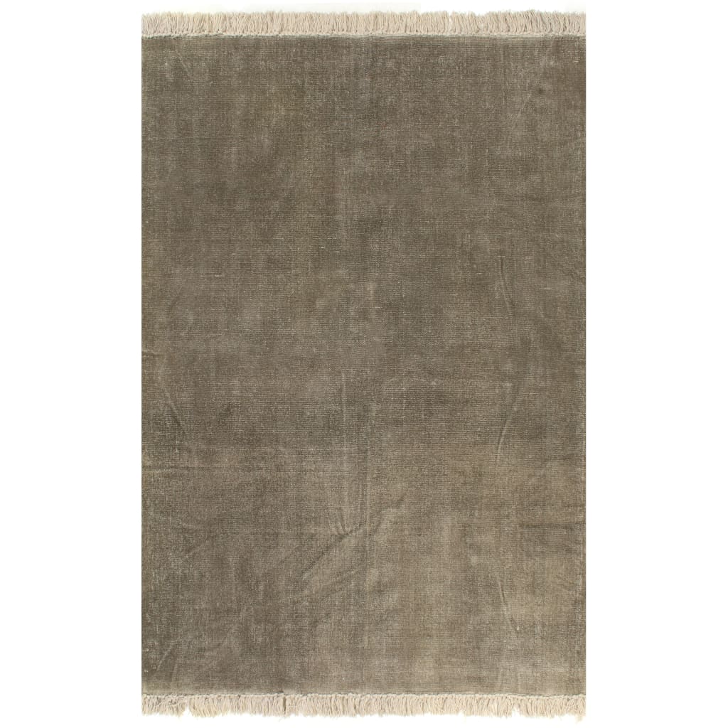 vidaXL Kelimmatta bomull 160x230 cm taupe