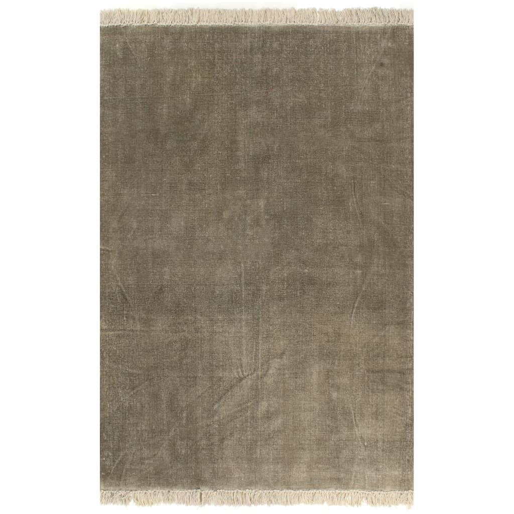 vidaXL Kelimmatta bomull 200x290 cm taupe