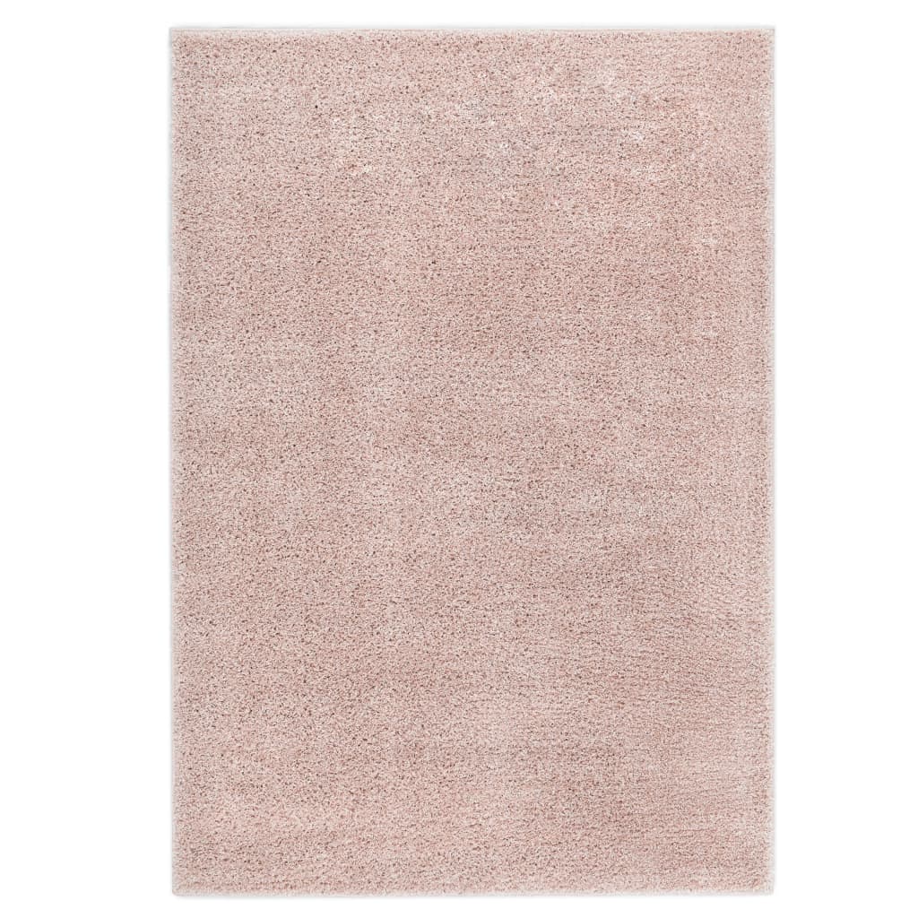 vidaXL Shaggy-matta 80x150 cm gammelrosa