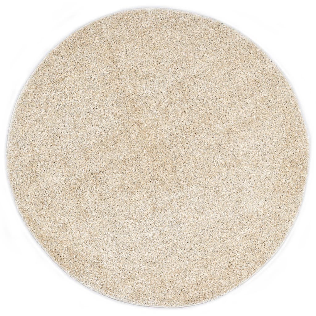 vidaXL Shaggy-matta 120 cm beige