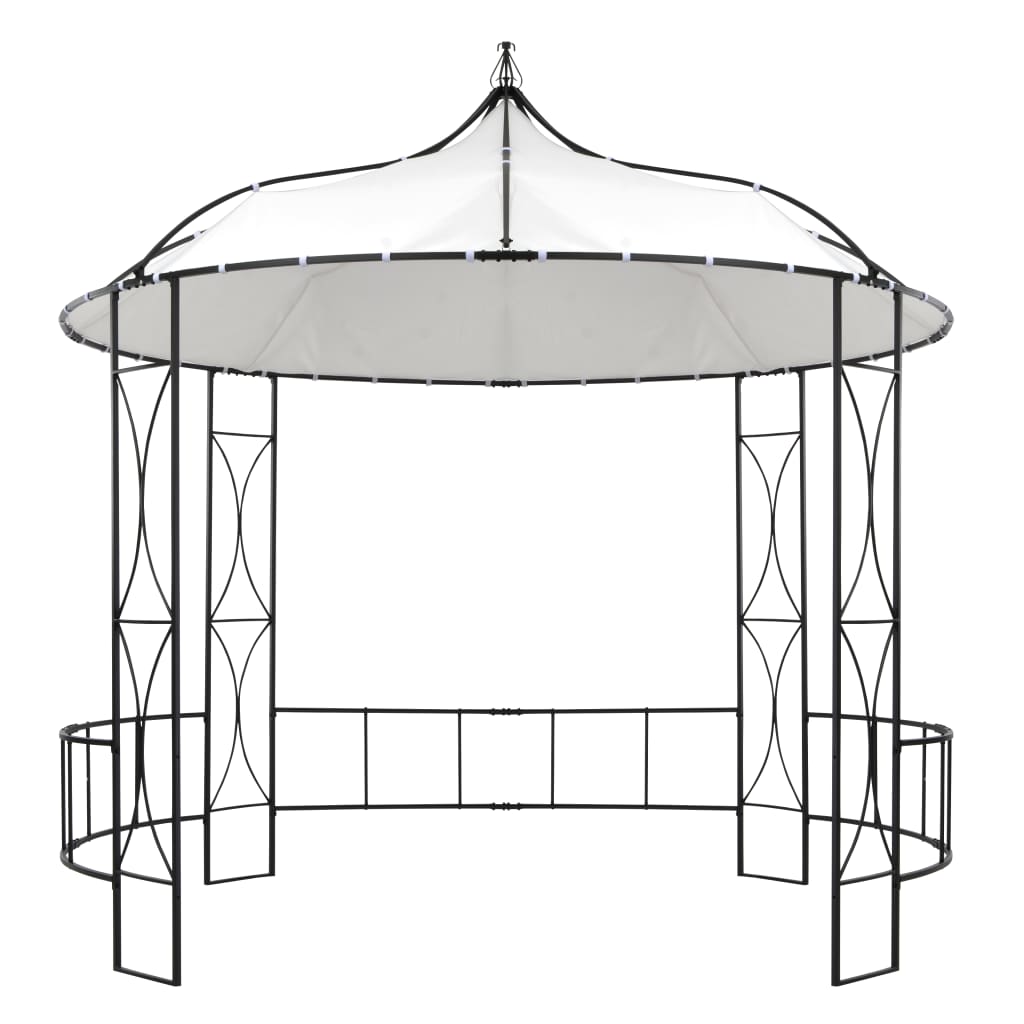  Paviljong 300x290 cm vit rund