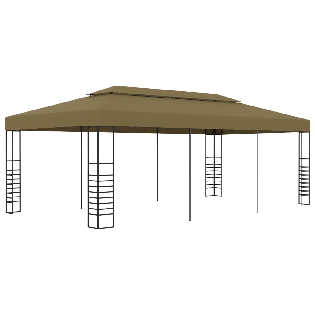  Paviljong 6x3x2,7 m taupe 180 g/m²