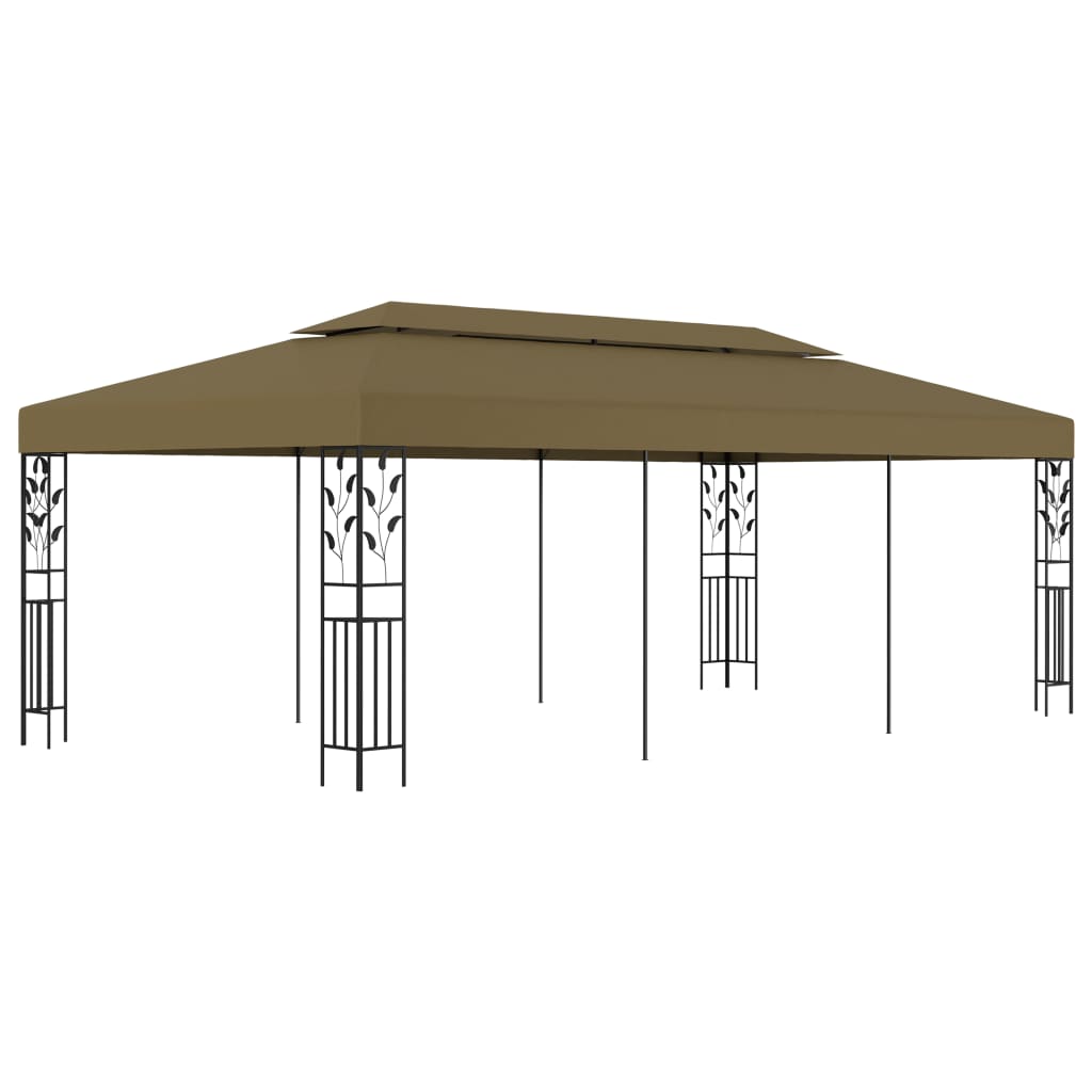  Paviljong 6x3 m taupe 180 g/m²