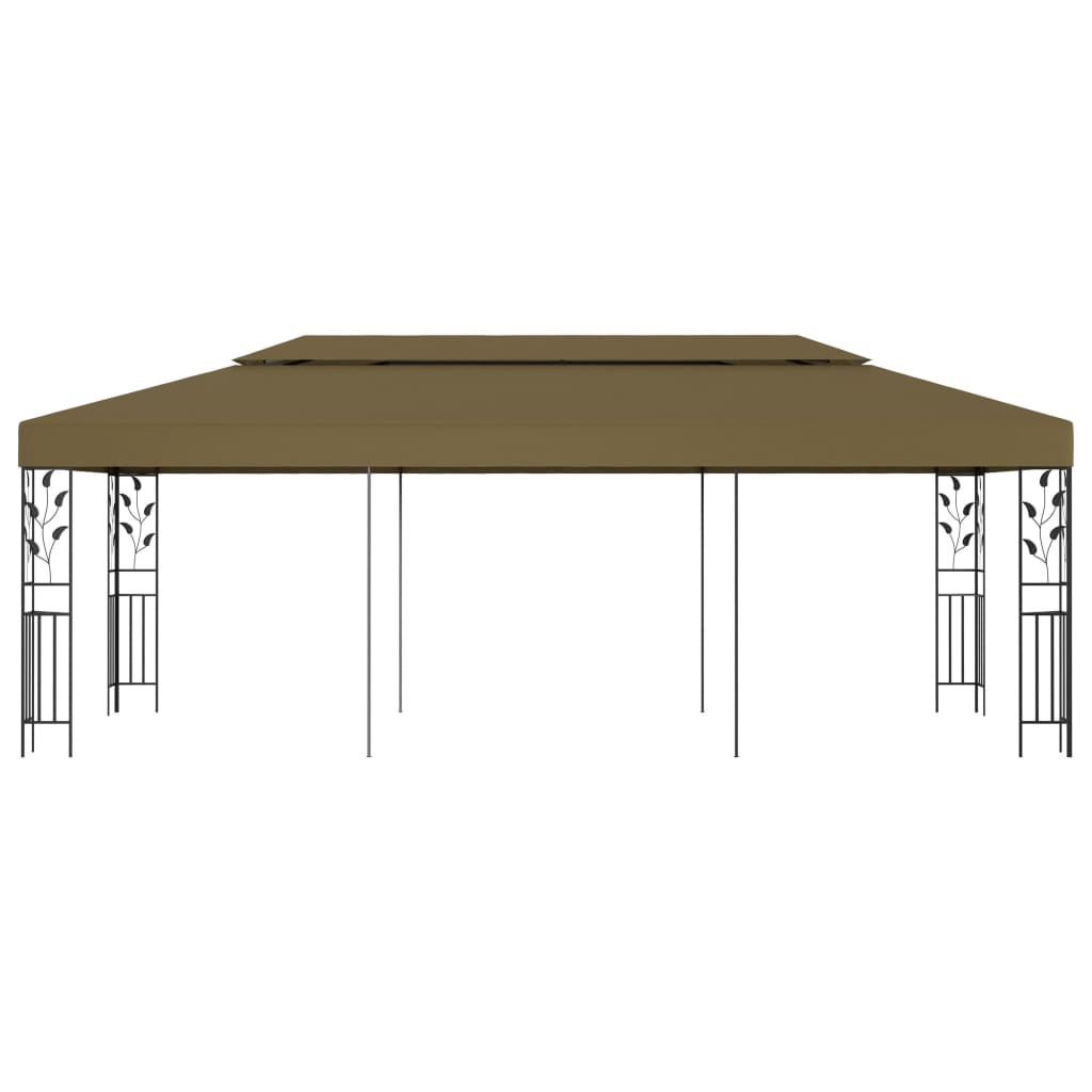  Paviljong 6x3 m taupe 180 g/m²