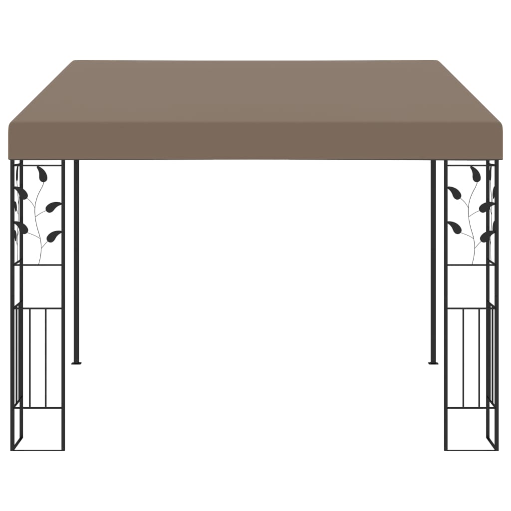  Väggmonterad paviljong 3x3x2,5 m taupe