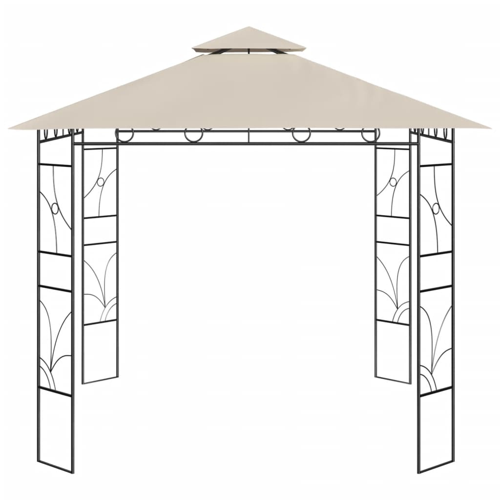  Paviljong 3x3x2,7 m gräddvit 160 g/m²