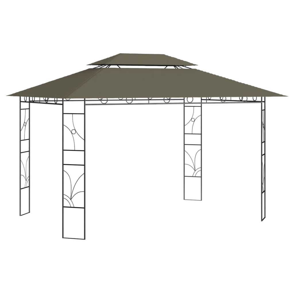  Paviljong 4x3x2,7 m taupe 160 g/m²