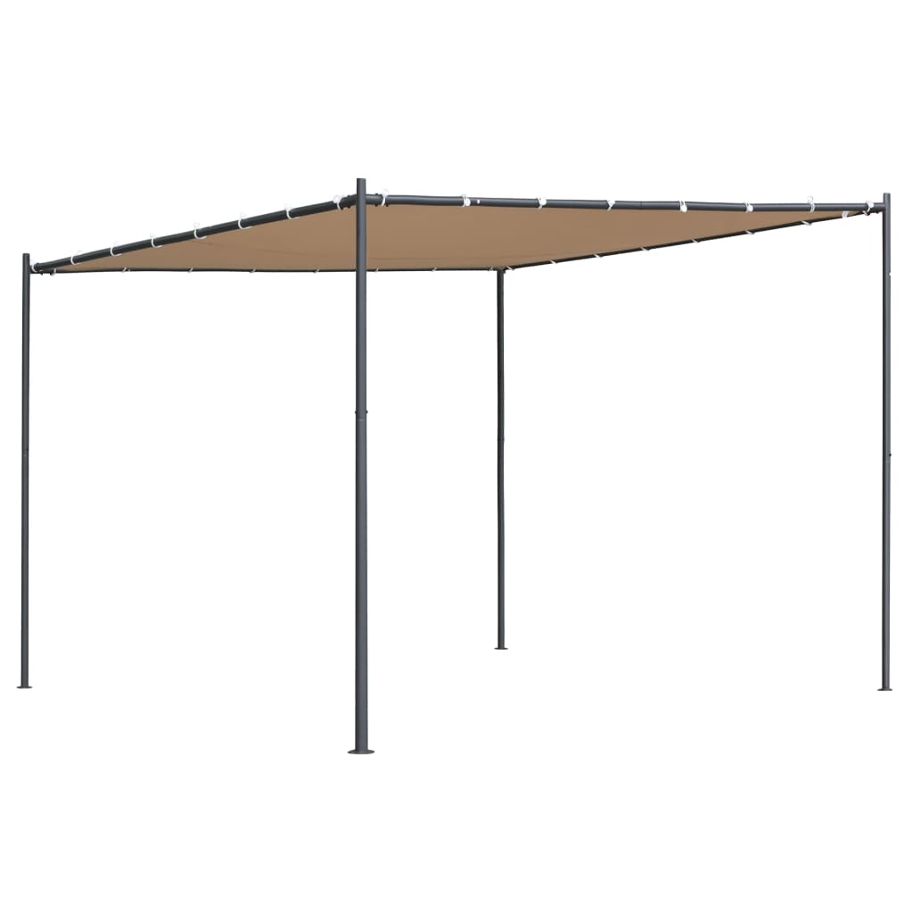  Paviljong med snedtak 300x300x251 cm beige 180 g/m²