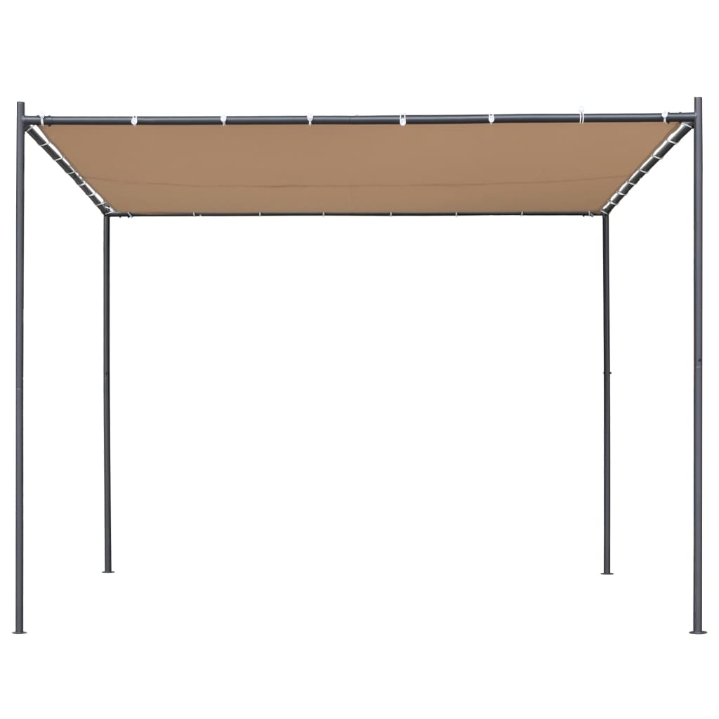  Paviljong med snedtak 300x300x251 cm beige 180 g/m²