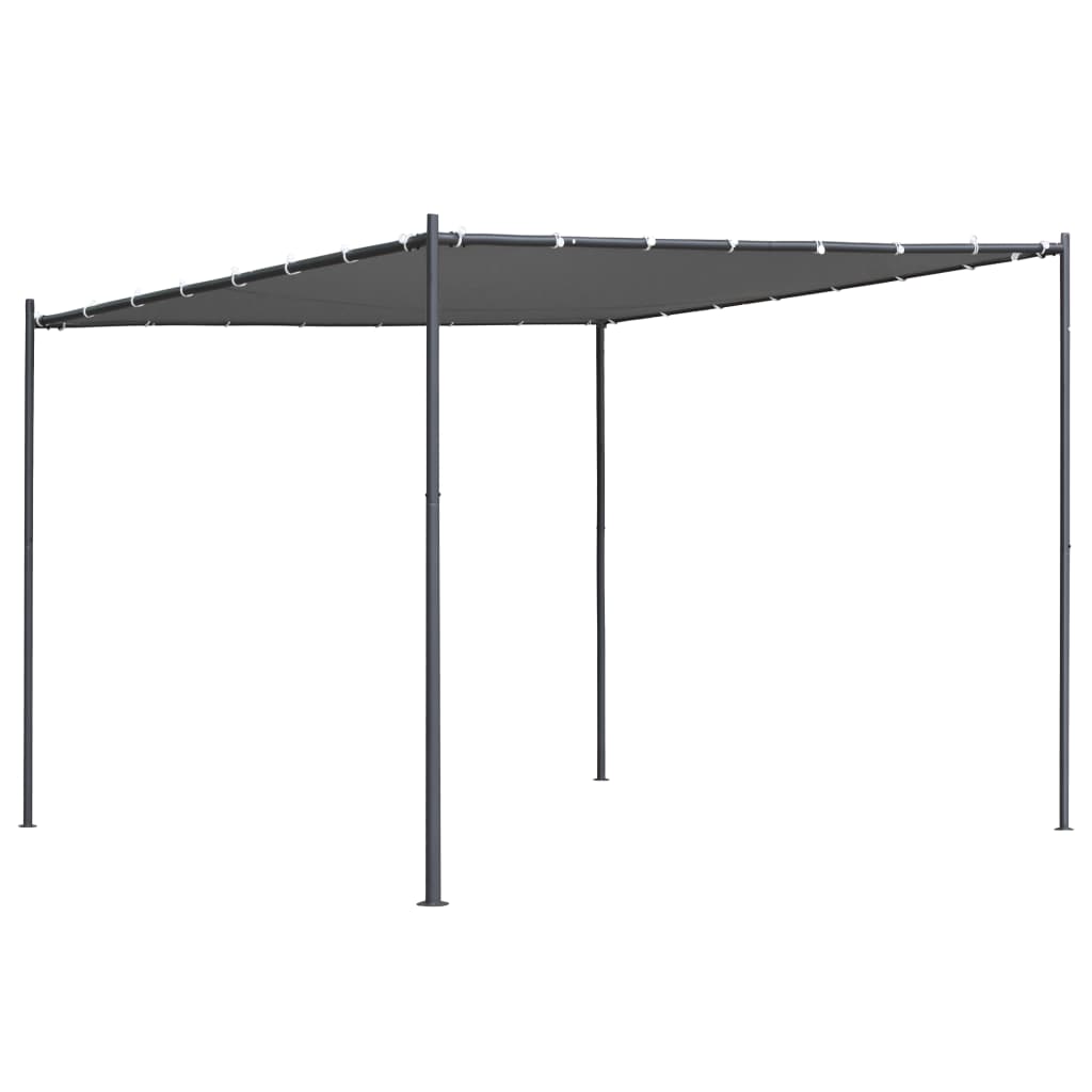  Paviljong med snedtak 300x300x251 cm antracit 180 g/m²