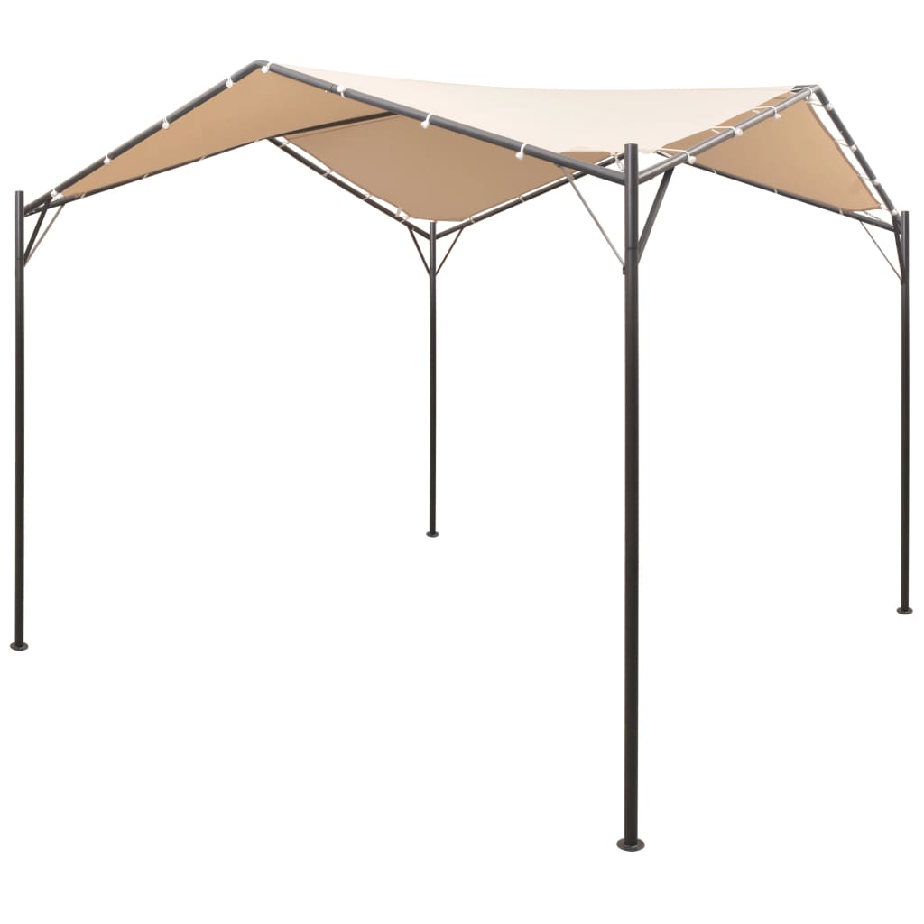  Paviljong 4x4 m stål beige