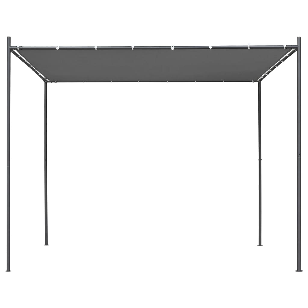  Paviljong med platt tak 3x3x2,4 m antracit