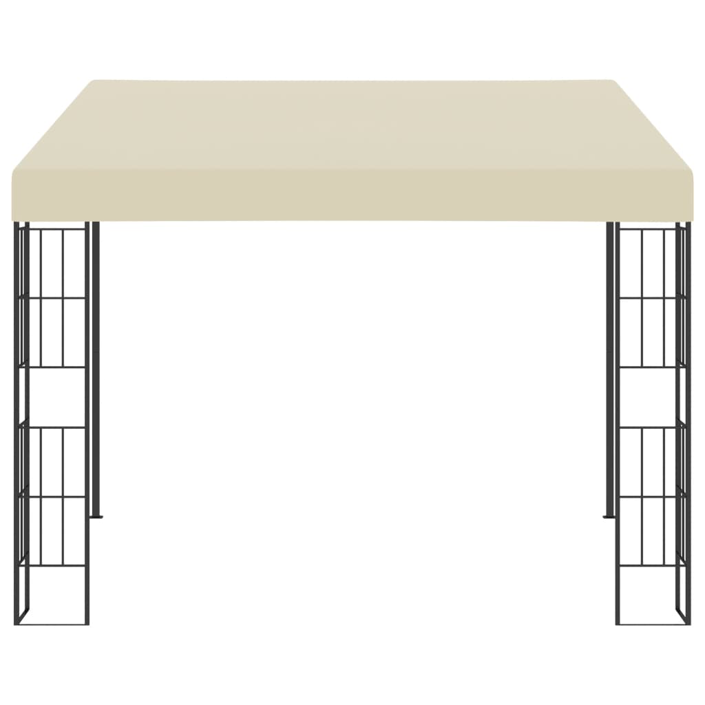  Väggmonterad paviljong 3x3 m gräddvit tyg