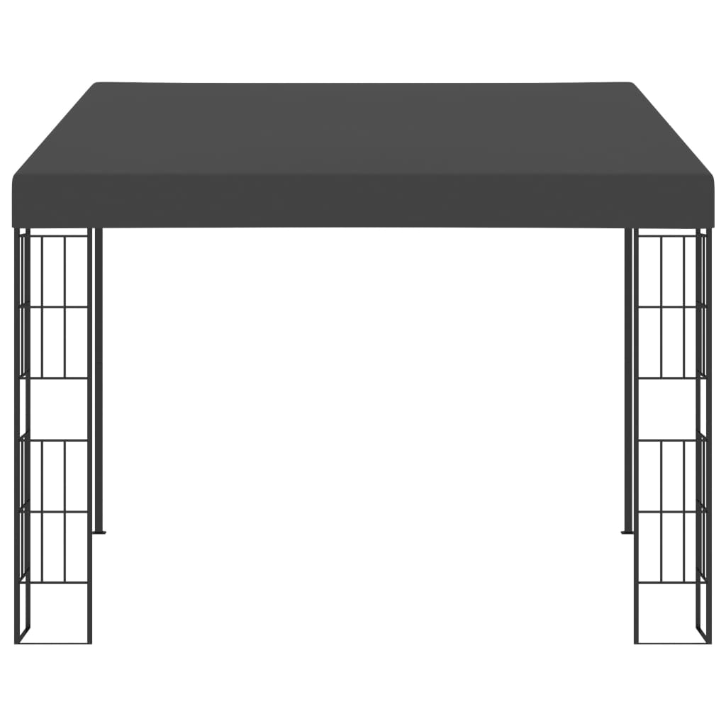  Väggmonterad paviljong 3x3 m antracit tyg