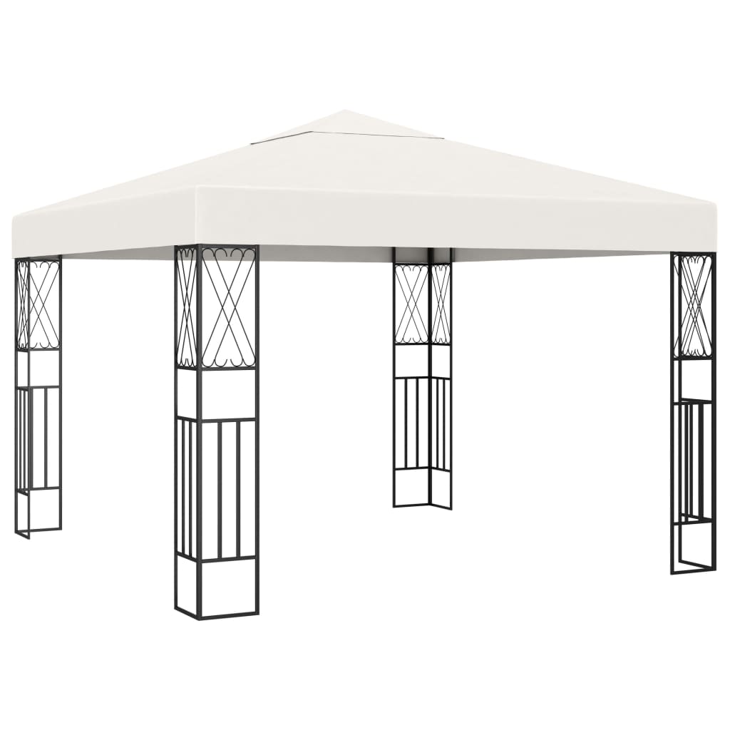  Paviljong 3x3 m gräddvit tyg