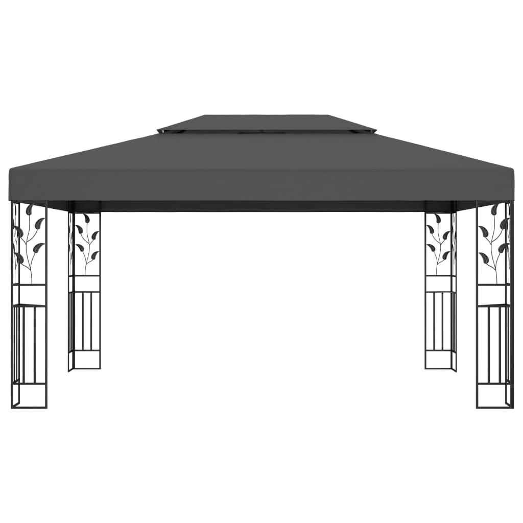  Paviljong med dubbeltak 3x4m antracit