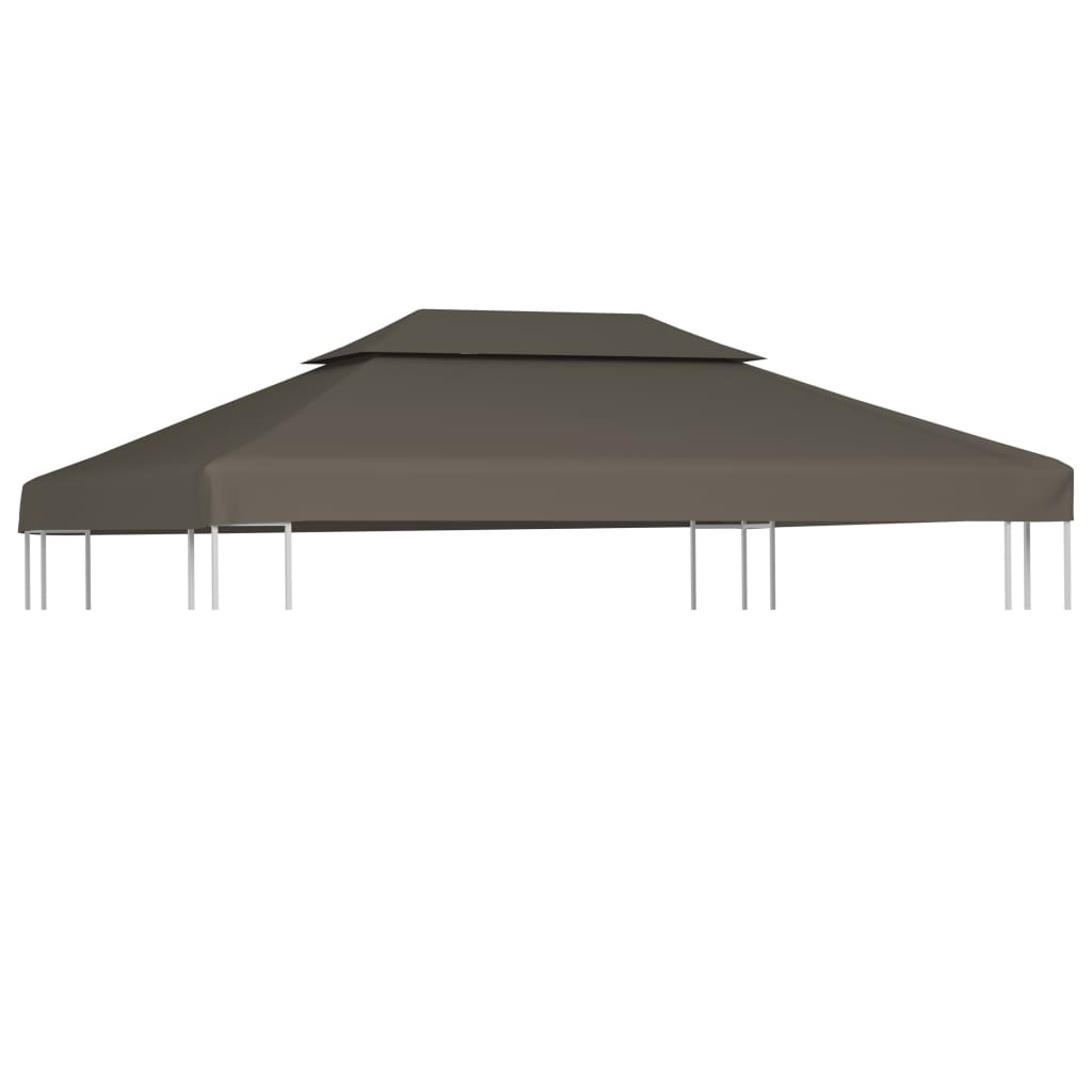  Paviljongtak med ventilering 310 g/m² 4x3 m taupe