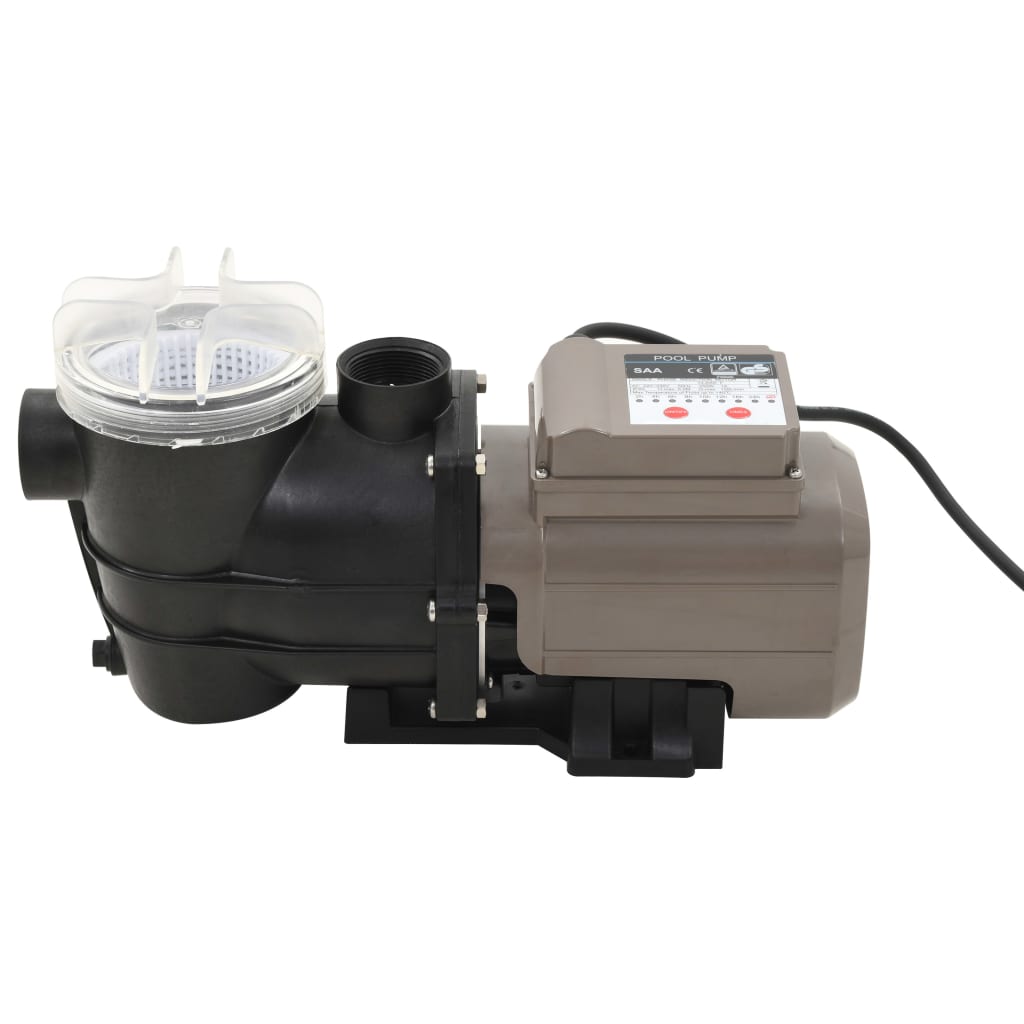  Poolpump med timer svart 0,25 HK 8000 L/tim