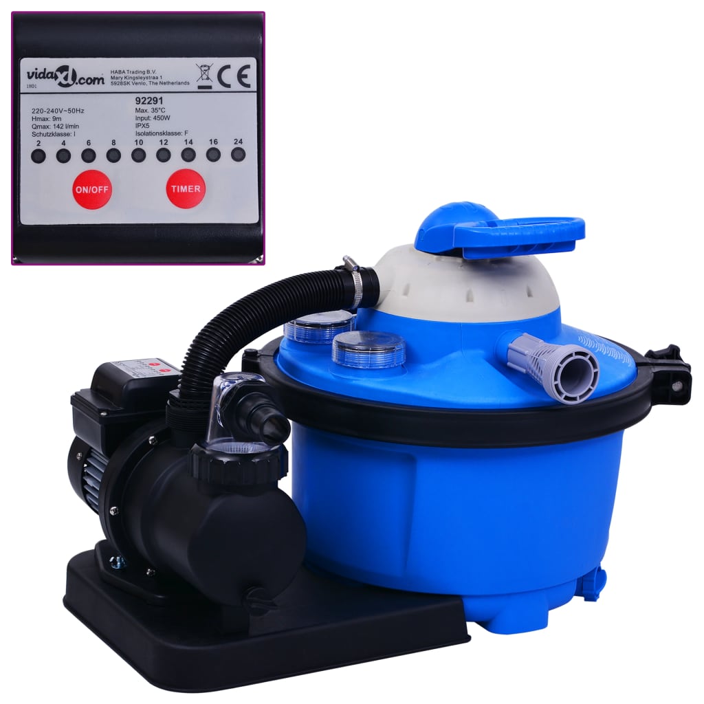  Sandfilterpump 450 W 25 L