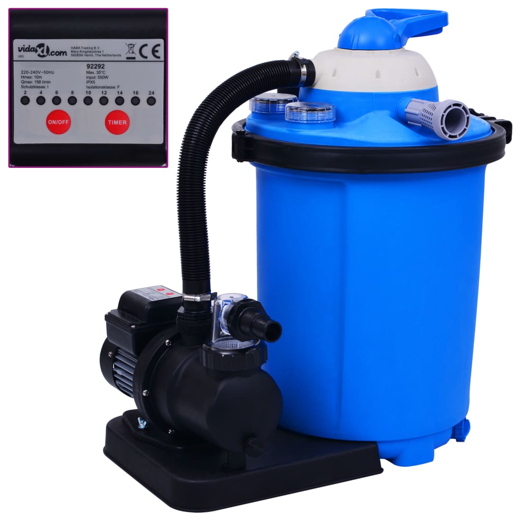  Sandfilterpump 550 W 50 L