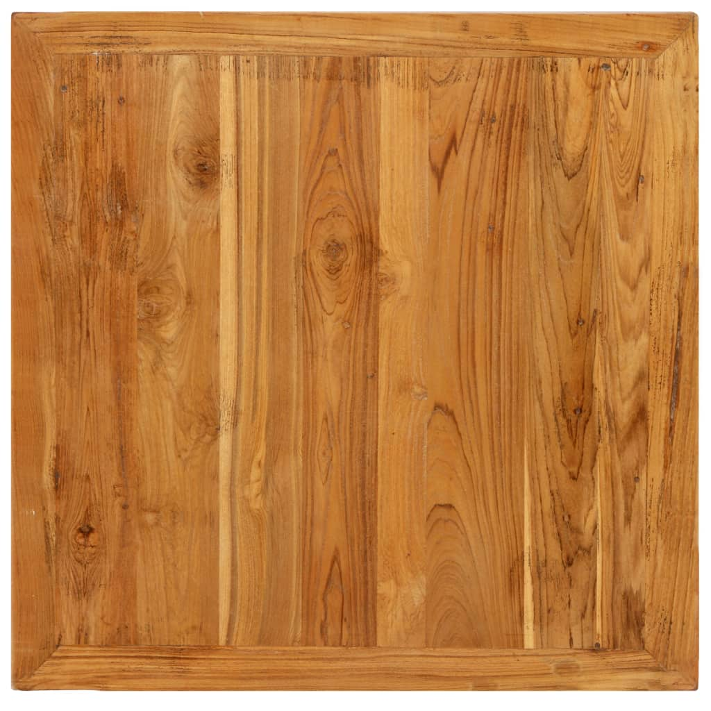  Barbord massiv återvunnen teak 60x60x107 cm