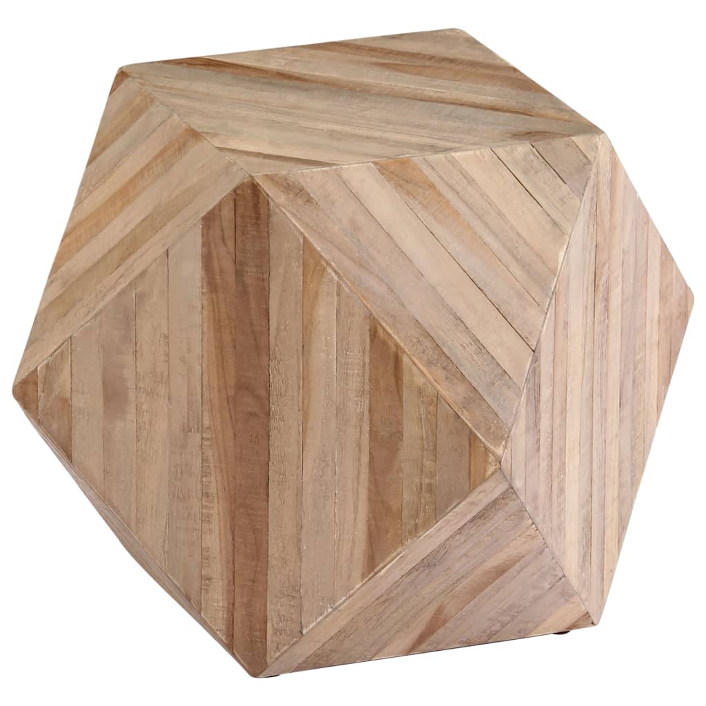  Sidobord massiv teak 40x40x40 cm