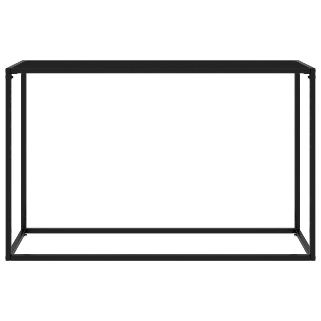  Konsolbord svart 120x35x75 cm härdat glas